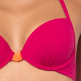 Push-up bikini con coppe imbottite, lunette estraibili e ferretto - CILIEGIA - CB24