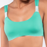Top bikini con coppe imbottite estraibili - ACQUA - CB39