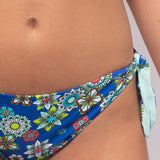 Bikini set a triangolo con coppe imbottite estraibili e slip annodato - BLUETTE - CY00