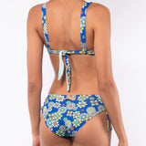 Bikini set reggiseno francese coppe imbottite estraibili, ferretto e slip con coulisse - BLUETTE - CY05