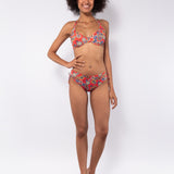 Bikini set reggiseno francese coppe imbottite estraibili, ferretto e slip con coulisse - CORALLO - CY05