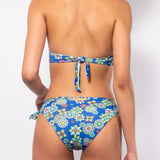 Bikini set push-up con coppe imbottite, lunette estraibili e ferretto e slip con fiocchi removibili - BLUETTE - CY06