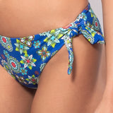 Bikini set push-up con coppe imbottite, lunette estraibili e ferretto e slip con fiocchi removibili - BLUETTE - CY06
