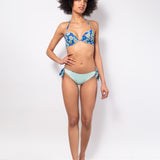 Bikini set push-up con coppe imbottite, lunette estraibili e ferretto e slip con fiocchi removibili - BLUETTE - CY06