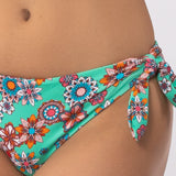 Bikini set push-up con coppe imbottite, lunette estraibili e ferretto e slip con fiocchi removibili - ACQUA - CY06