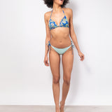 Bikini set a triangolo con coppe imbottite e tanga - BLUETTE - CY09