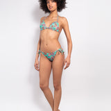 Bikini set a triangolo con coppe imbottite e tanga - ACQUA - CY09