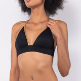 Triangolo bikini alto non imbottito - NERO - GD22