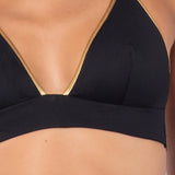 Triangolo bikini alto non imbottito - NERO - GD22