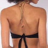 Bikini a fascia con coppe imbottite estraibili - NERO - GD30