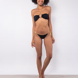 Bikini a fascia con coppe imbottite estraibili - NERO - GD30