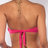 Bikini a fascia con coppe imbottite estraibili - PINK - GD30