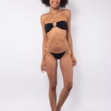 Tanga bikini annodato - NERO - GD41