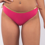Slip bikini con laccetti - PINK - GD45