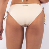 Slip bikini con coulisse - ECRU' - GD46