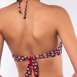Bikini a triangolo alto non imbottito - NERO - GS22