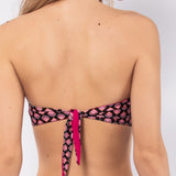 Bikini a fascia con coppe imbottite estraibili - NERO - GS30