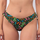 Slip bikini con laccetti - NERO - TO45
