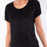 T-shirt in microspugna - NERO - GD51