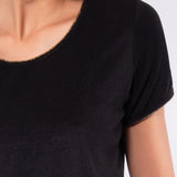 T-shirt in microspugna - NERO - GD51