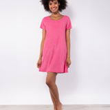 Abito corto in microspugna - PINK - GD80