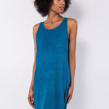 Abito corto in microspugna - BLU - GD81