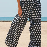 Pantalone lungo in cotone a pois - VARIANTE UNICA - MP60
