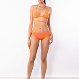Triangolo bikini con coppe imbottite estraibili - ARANCIO - CA20