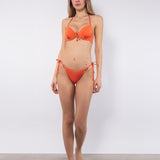 Push-up bikini con coppe imbottite, lunette estraibili e ferretto - ARANCIO - CA26