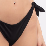 Slip bikini annodato - NERO - CA48