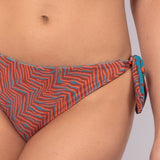 Bikini set triangolo con coppe imbottite estraibili e slip annodato - OTTANIO - MC00