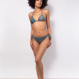 Bikini set triangolo con coppe imbottite estraibili e slip annodato - OTTANIO - MC00