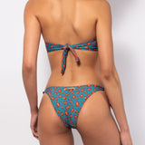 Bikini set a fascia con coppe imbottite estraibili e brasiliana annodata - OTTANIO - MC11