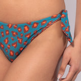 Bikini set a fascia con coppe imbottite estraibili e brasiliana annodata - OTTANIO - MC11