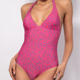 Costume intero con coppe imbottite estraibili - FUXIA - MC51