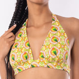 Triangolo bikini alto non imbottito - ARANCIO - PT22