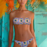 Bikini a fascia con coppe imbottite estraibili - BLUETTE - PT30