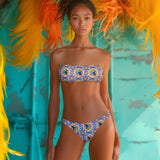 Bikini a fascia con coppe imbottite estraibili - BLUETTE - PT30