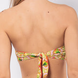 Bikini a fascia con coppe imbottite estraibili - ARANCIO - PT30