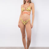Slip bikini sgambato - ARANCIO - PT59
