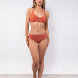 Bikini triangolo non imbottito con ferretto invisibile - CARAMELLO - DN01