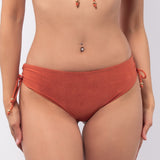 Slip bikini con coulisse - CARAMELLO - DN14