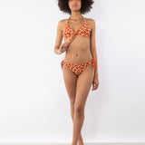 Bikini triangolo alto con coppe imbottite estraibili - CARAMELLO - SV05