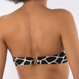 Fascia bikini con ferretto invisibile e spallina removibile - NERO - SV08