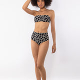 Fascia bikini con ferretto invisibile e spallina removibile - NERO - SV08