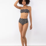 Slip bikini a vita alta - NERO - SV11