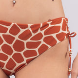 Slip bikini con coulisse - CARAMELLO - SV14