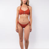 Triangolo bikini non imbottito con ferretto invisibile - CARAMELLO - UO01