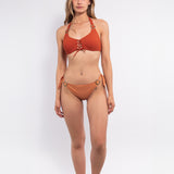 Triangolo bikini non imbottito con ferretto invisibile - CARAMELLO - UO01