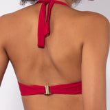 Bikini a triangolo non imbottito con ferretto invisibile - ROSSO - UO01